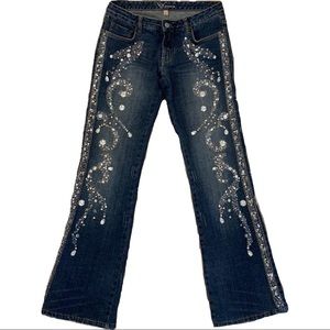 Y2k Bebe Bedazzled Flare Jeans